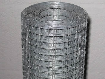 A roll of reinforcing welded mesh